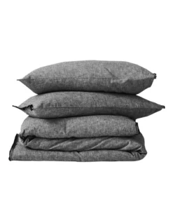 Chambray Fringe Bedlinen Collection In Smoke -Linen House Shop 441909370 4 1 720x928