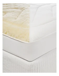 Sleep Restful Wool Mattress Topper White -Linen House Shop 588623050 2 720x928