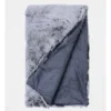Heritage Oslo Faux Fur Throw Grey