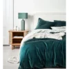 Luxury Velvet Bedlinen Collection Indian Teal 2 Luxury Velvet Bedlinen Collection Indian Teal -Linen House Shop 650184760 740925010 1 2 720x928