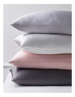 Heritage Luxe Silk Pillowcase In Charc -Linen House Shop 653987980 781449040 2 3 720x928