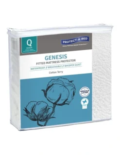 Genesis Cotton Terry Waterproof Fitted Mattress Protector
