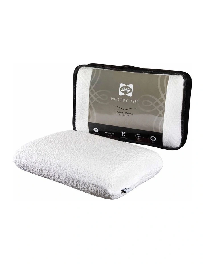 Memory Rest Memory Foam Traditional Pillow 4 Memory Rest Memory Foam Traditional Pillow - Image 2
