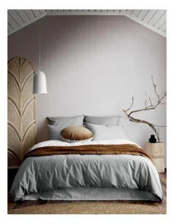 Halo Organic Cotton Bedlinen Collection In Pebble