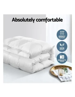 King Size Light Weight Duck Down Quilt In White -Linen House Shop 758007910 3 1 720x928