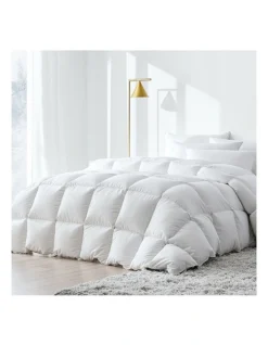 King Size Duck Down Quilt In White