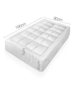 Single Size Bamboo Matress Topper 8 Single Size Bamboo Matress Topper -Linen House Shop 758114920 2 720x928