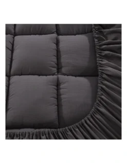 Bamboo Charcoal Pillowtop Mattress Topper Protector Cover Double -Linen House Shop 758115010 4 720x928