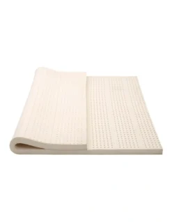 Giselle Bedding 7 Zone Latex Mattress Topper Underlay 7.5cm Queen Mat Pad Cover -Linen House Shop 758117260 3 720x928