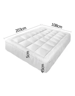 Giselle Bedding King Single Size Memory Resistant Mattress Topper -Linen House Shop 758117530 2 720x928