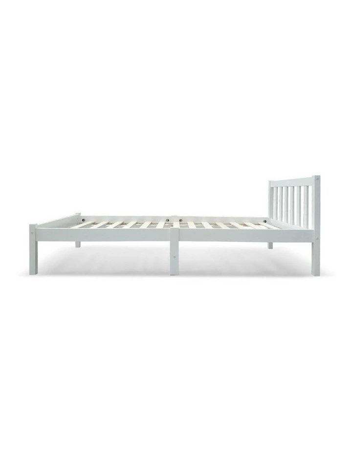 Single Size Wooden Bed Frame White 7 Single Size Wooden Bed Frame White - Image 5