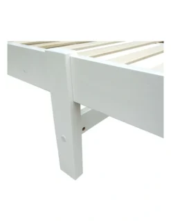 Single Size Wooden Bed Frame White 15 Single Size Wooden Bed Frame White -Linen House Shop 758131300 7 720x928