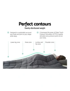 Cotton Weighted Gravity Blanket Deep Relax Sleeping Adult 7KG -Linen House Shop 758132740 5 720x928