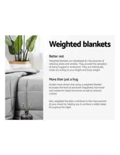 Cotton Weighted Gravity Blanket 7KG Deep Relax Calming Adult -Linen House Shop 758133010 4 720x928