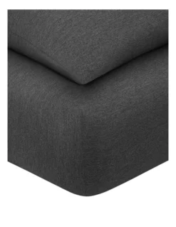 Calvin Klein Modern Cotton Harrison Sheeting In Charcoal -Linen House Shop 771590800 771590620 3 1 720x928