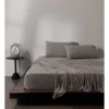 Calvin Klein Modern Cotton Harrison Sheeting In Grey -Linen House Shop 771590800 881780410 1 720x928