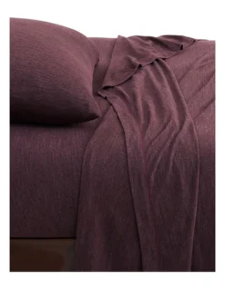 Calvin Klein Modern Cotton Harrison Sheeting In Burgundy -Linen House Shop 771590800 897088330 3 1 720x928