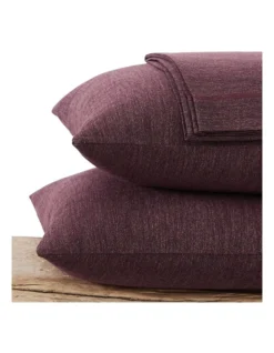 Calvin Klein Modern Cotton Harrison Sheeting In Burgundy -Linen House Shop 771590800 897088330 4 1 720x928