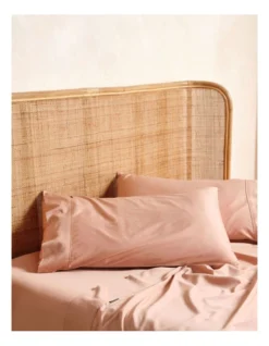 Linen House Nara Bamboo Cotton 400TC Sheet Set Clay -Linen House Shop 778131550 778129660 2 1 720x928