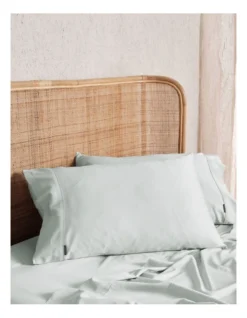 Linen House Nara Bamboo Cotton 400TC Sheet Set In Sky -Linen House Shop 778131550 966975400 4 720x928