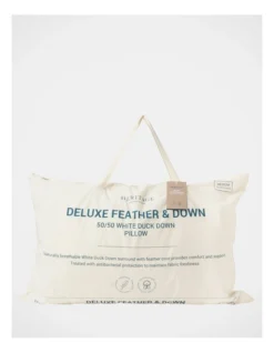 Heritage Deluxe 50/50 White Duck Down And Feather Pillow