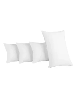 King Size 4 Pack Bed Pillow Medium*2 Firm*2 Microfibre Fiiling