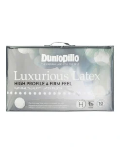 Luxurious High Profile & Firm Feel Latex Pillow In White