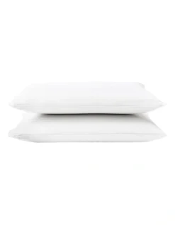 Luxurious Classic Medium Profile & Feel Latex Pillow In White 2 Pack -Linen House Shop 787246030 2 2 720x928