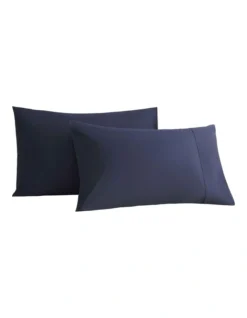 Organic Cotton Sateen 400TC Sheet Set In Midnight -Linen House Shop 787432060 3 720x928