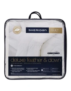 Deluxe Feather & Down Quilt In White