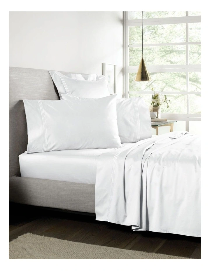 Palais Flat Sheet In White 3 Palais Flat Sheet In White