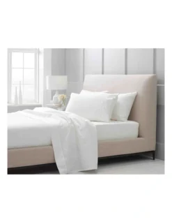 Hotel Weight Luxury 1000TC Fitted Sheet In Snow