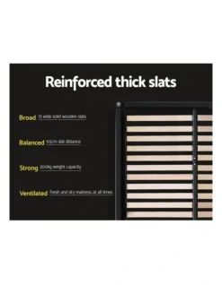 Queen Size Gas Lift Bed Frame Base With Storage Mattress Grey Fabric Wooden -Linen House Shop 795723040 6 720x928