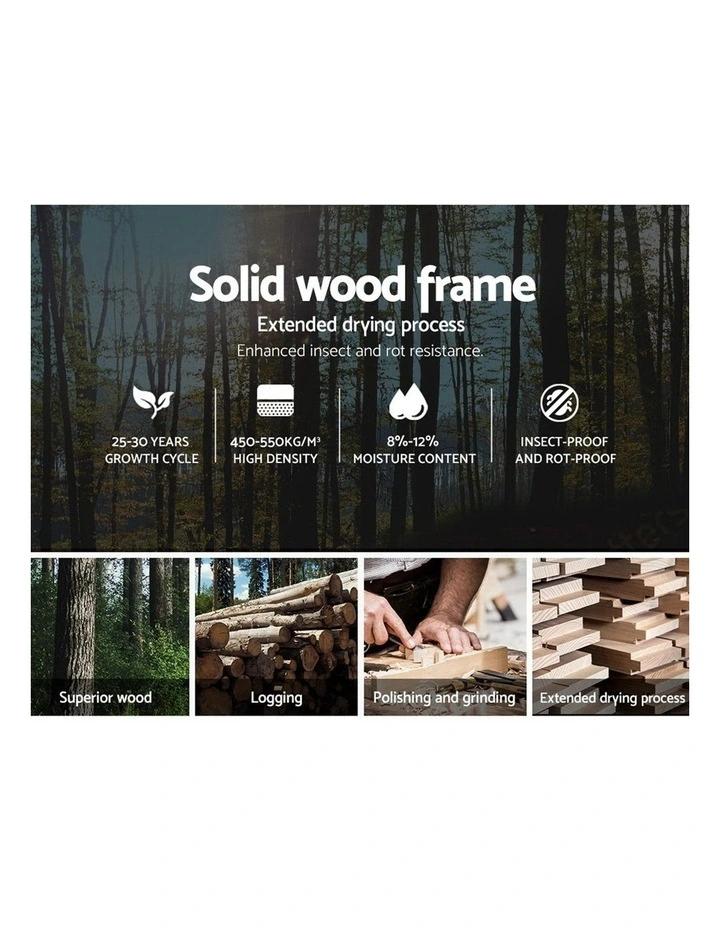 Double Size Fabric Bed Frame Headboard Grey 6 Double Size Fabric Bed Frame Headboard Grey - Image 4