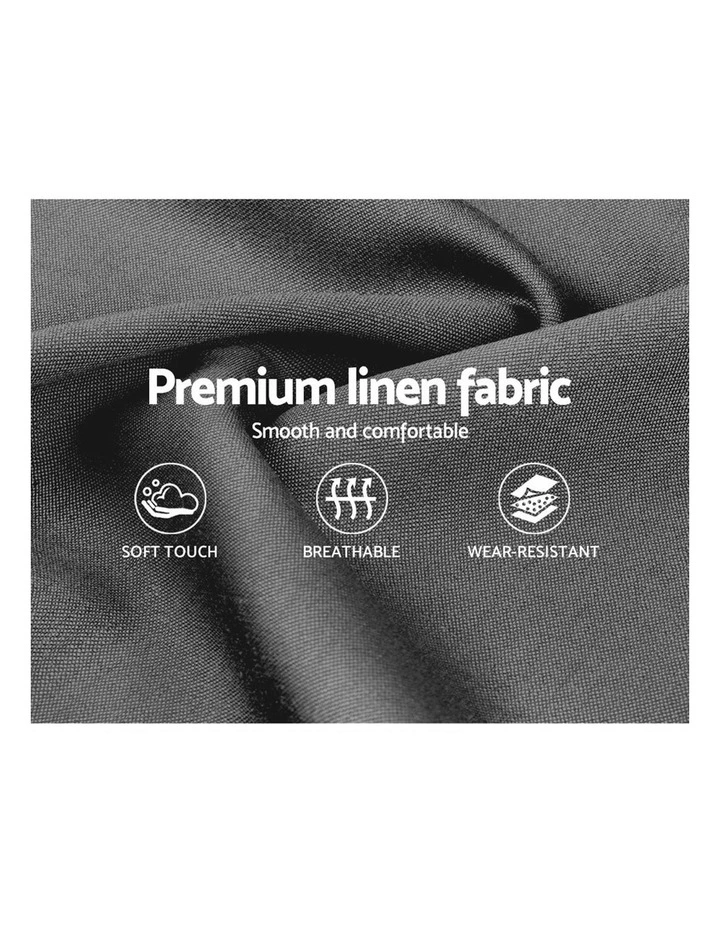 Double Size Fabric Bed Frame Headboard Grey 8 Double Size Fabric Bed Frame Headboard Grey - Image 6