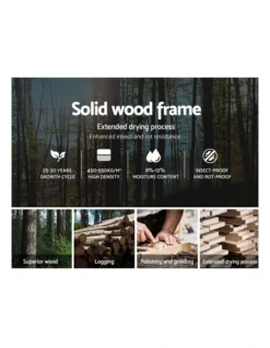 Queen Size Bed Frame Gas Lift PU Leather Wooden Storage Steel Black -Linen House Shop 795724840 5 720x928