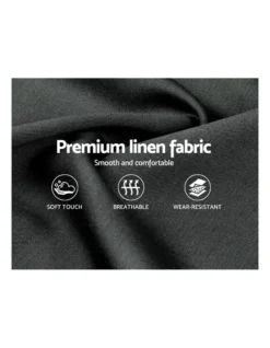 Double Size Gas Lift Bed Frame Base With Storage Platform Fabric -Linen House Shop 795727270 6 720x928