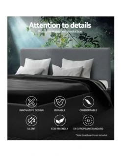 Queen Size Gas Lift Bed Frame Base With Storage Platform Fabric -Linen House Shop 795727540 3 720x928