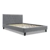 Queen Size Bed Frame VANKE Fabric Headboard Wooden Mattress Base -Linen House Shop 795730060 1 720x928