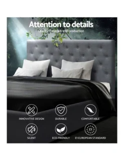 Queen Size Gas Lift Bed Frame Base With Storage Mattress Grey Fabric VILA 10 Queen Size Gas Lift Bed Frame Base With Storage Mattress Grey Fabric VILA -Linen House Shop 795730150 3 720x928