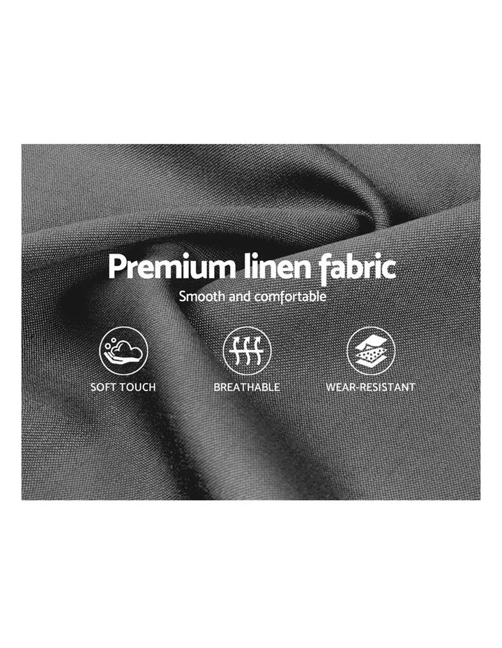 Queen Size Gas Lift Bed Frame Base With Storage Mattress Grey Fabric VILA 8 Queen Size Gas Lift Bed Frame Base With Storage Mattress Grey Fabric VILA - Image 6