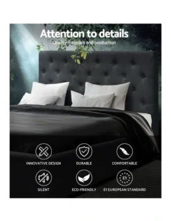 Double Full Size Gas Lift Bed Frame Base With Storage Fabric -Linen House Shop 795730330 3 720x928