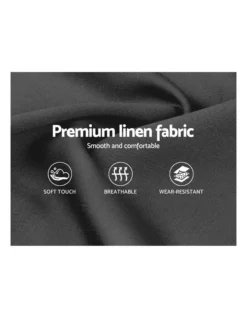 Double Full Size Gas Lift Bed Frame Base With Storage Fabric -Linen House Shop 795730330 5 720x928