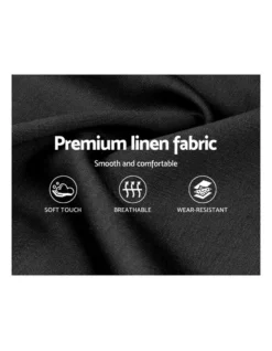 King Size Fabric Bed Frame Headboard With Drawers Charcoal -Linen House Shop 795731140 6 720x928