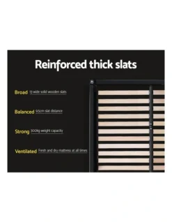 Queen Size Fabric Bed Frame HeadboardGrey -Linen House Shop 795731590 5 720x928