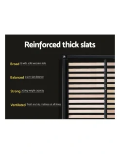 TIYO King Size Gas Lift Bed Frame Base With Storage Mattress Black Leather -Linen House Shop 795734110 5 720x928