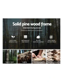 Double Full Size Wooden Bed Frame PONY Timber Mattress Base Bedroom Kids -Linen House Shop 795841570 4 720x928