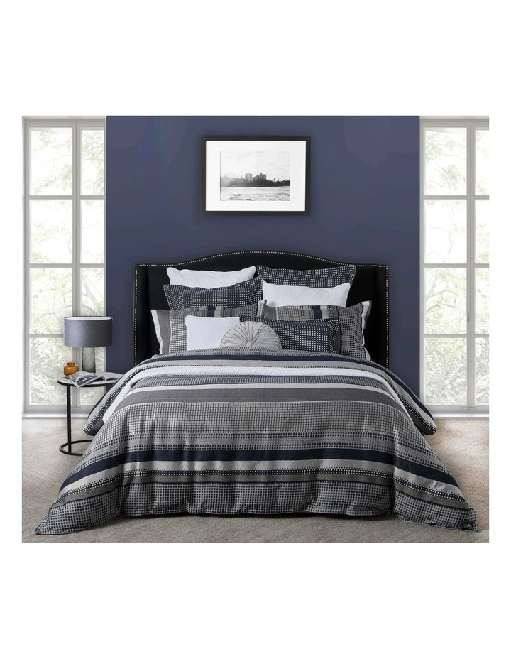 London Quilt Cover Set Ink 3 London Quilt Cover Set Ink