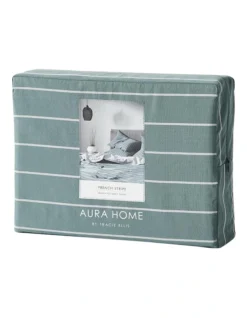 French Stripe Bedlinen Collection In Atlantic -Linen House Shop 804513250 840300040 4 720x928