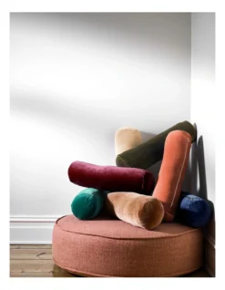 Luxury Velvet Bolster Cushion Merlot -Linen House Shop 804513430 900779860 3 720x928